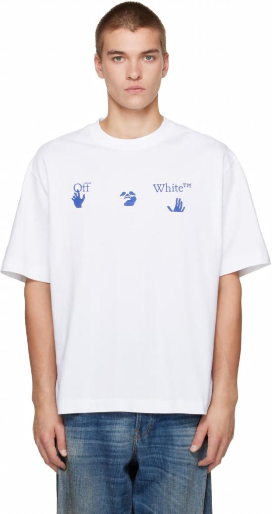 26FW 오프화이트 반팔 티셔츠 OMAA120F26JER018 100 WHITE - OFF WHITE