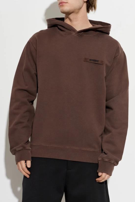 26FW 자크뮈스 후드 티셔츠 25EHOM00247AJ00 850 BROWN - JACQUEMUS