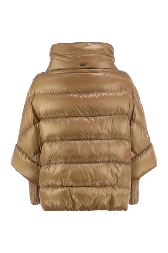 26FW 에르노 하이넥 퀼팅 케이프 다운 재킷 PI002256D12017Z 2157 CAMEL - HERNO