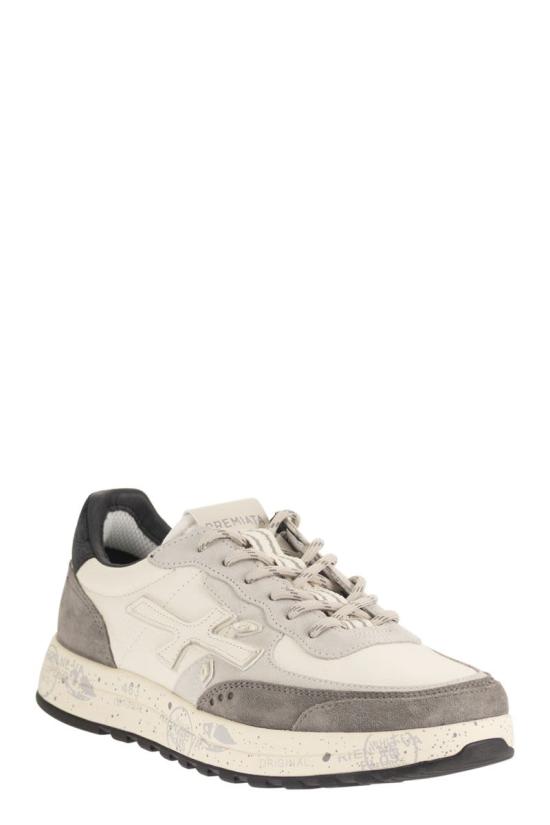26FW 프리미아타 스니커즈 NOUS 8466 WHITE GREY - PREMIATA