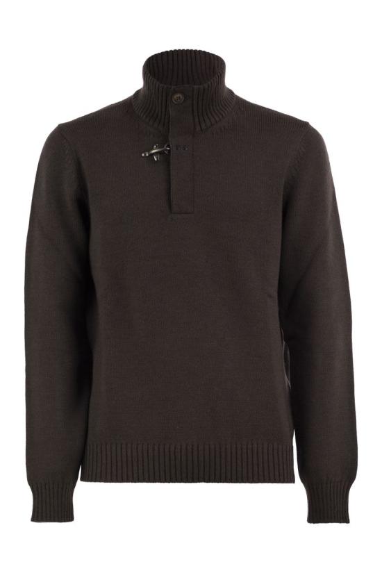 26FW 페이 스웨터 NMMC1532120FJDS805 DARK BROWN