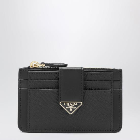26FW 프라다 삼각 로고 사피아노 카드 지갑 1MC0382DYG F0002 BLACK