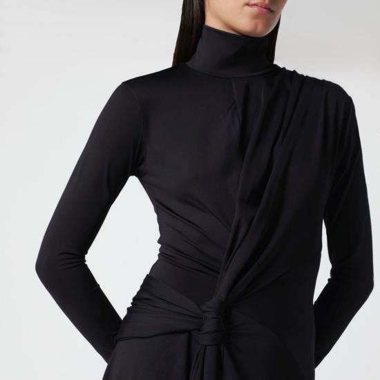 26FW 빅토리아 베컴 미디 원피스 1426JDR006790BPL BLK BLACK - VICTORIA BECKHAM