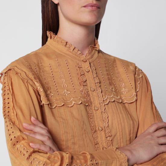 26FW 이자벨마랑에뚜왈 셔츠 HT0970FAD3J10E 50CA ORANGE - ISABEL MARANT ETOILE