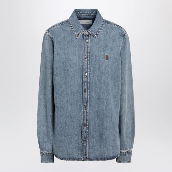 26FW 아미 데님 셔츠 USH786DDE0056 480 BLUE