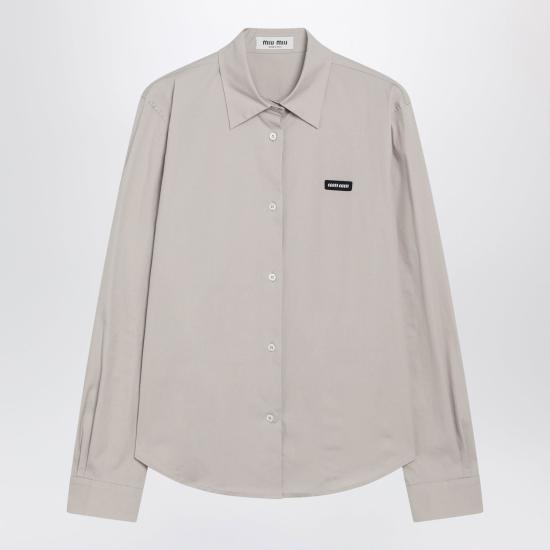 26FW 미우미우 포플린 스트레치 셔츠 MK2061OOO6472 F0A08 WHITE