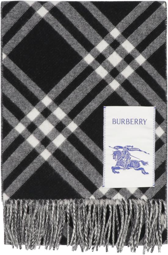 26FW 버버리 체크 캐시미어 스카프 8099650162665 A1189 BLACK - BURBERRY