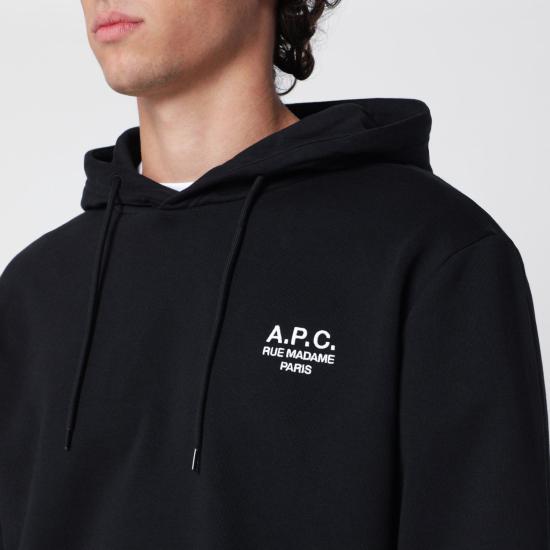 26FW 아페쎄 후드 티셔츠 COHBVM27914UCO TZC BLACK - A.P.C.