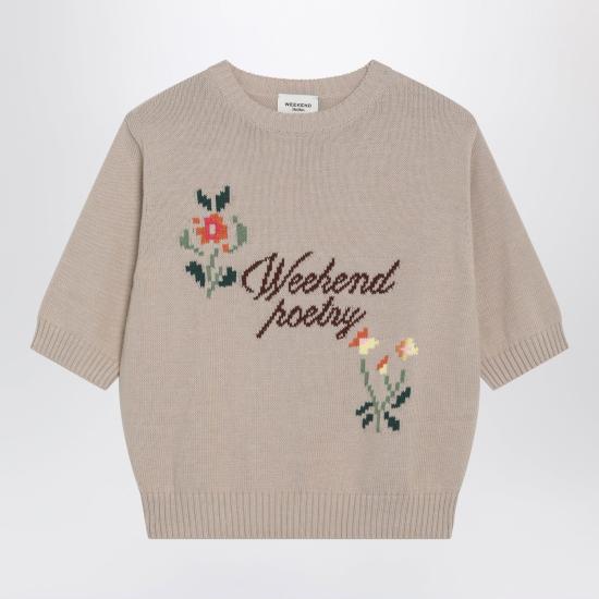 26FW 위켄드막스마라 스웨터 WKDFIACRECO 020 BEIGE