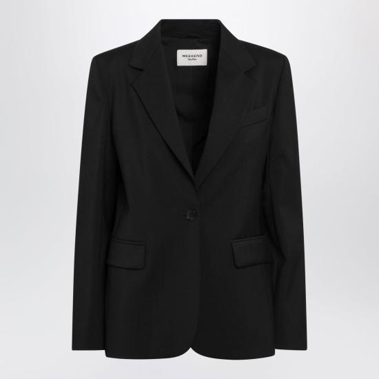 26FW 위켄드막스마라 자켓 WKDLAMINEWO 002 BLACK
