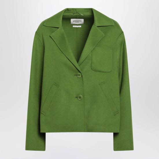 26FW 위켄드막스마라 자켓 WKDPELOTAWO 001 GREEN
