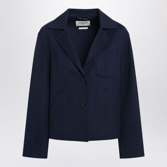 26FW 위켄드막스마라 자켓 WKDPELOTAWO 045 BLUE