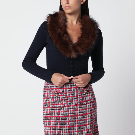 26FW 셀프 포트레이트 자켓 AW26148CACO N BLUE