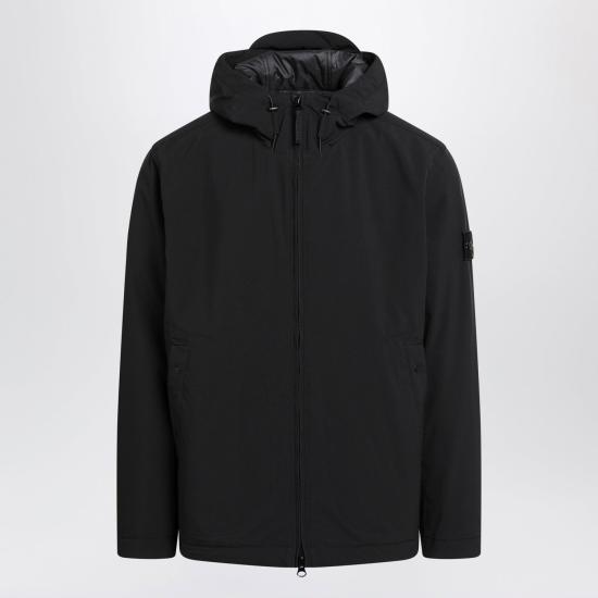 26FW 스톤 아일랜드 소프트 쉘 R E.다이 테크놀로지 윈드 앤 워터 레지스턴트 멤브레인 후드 자켓 S154100108S0A27 V0029 BLACK
