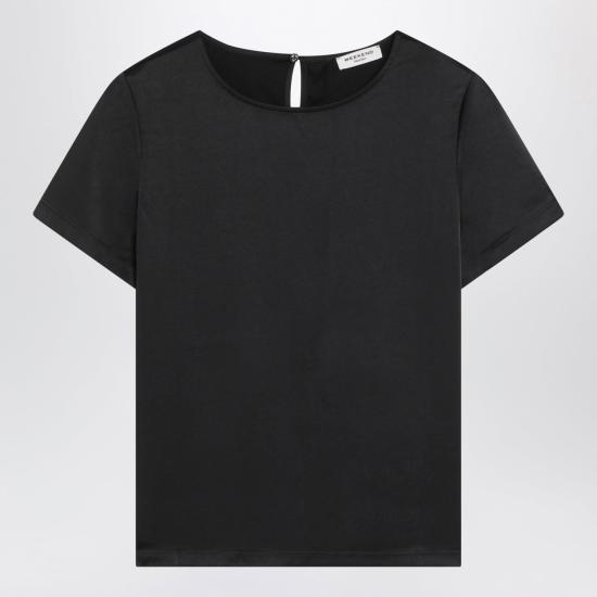 26FW 위켄드막스마라 반팔 티셔츠 WKDGILBERTPL 008 BLACK