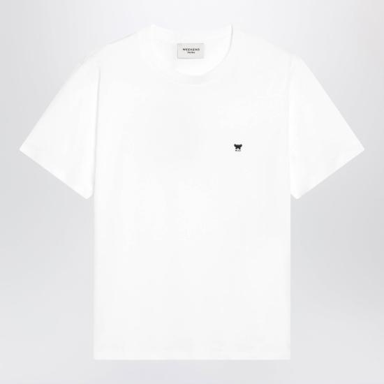 26FW 위켄드막스마라 반팔 티셔츠 WKDVENACOCO 001 WHITE