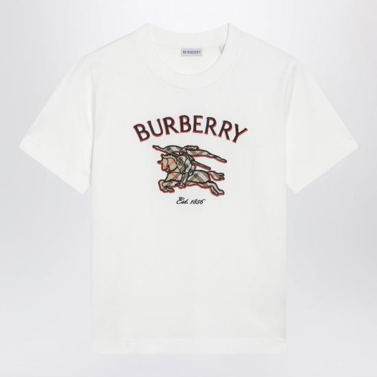 26FW 버버리 반팔 티셔츠 8132676163419 B7078 WHITE