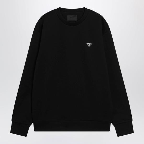 26FW 프라다 긴팔 티셔츠 UJL90BWMO11OQ F0002 BLACK