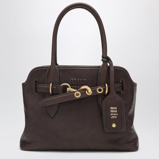 26FW 미우미우 토트백 5BA292OON2BBL F0NBL BROWN