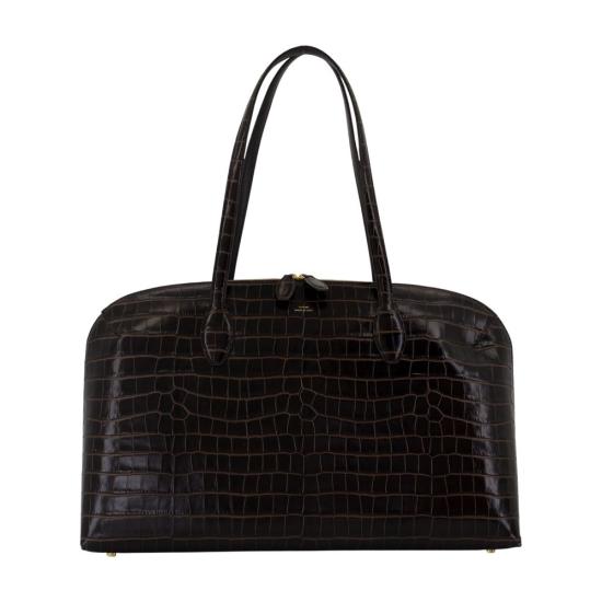 26FW 토템 그레인 레더 데이 토트백 252WAL0082LE0076 014 BROWN