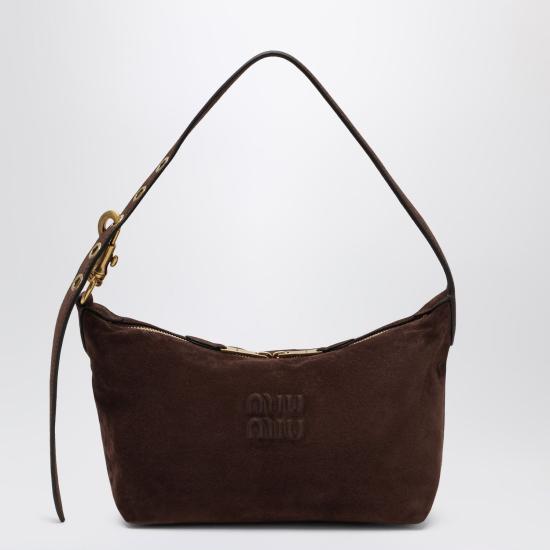26FW 미우미우 스웨이드 스피릿 레더 백 5BC216OOO2CSS F0003 BROWN