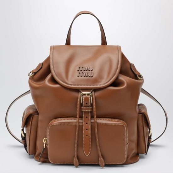 26FW 미우미우 백팩 5BZ042OOO2CRW F0046 BROWN