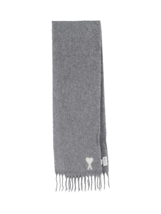 26FW 아미 알파카 아미 드 꾀흐 스카프 USF673AW0004 095 GREY - AMI