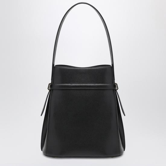 26FW 토템 벨티드 크로커 엠보스드 버킷백 244WAL0048LE0025 001 BLACK - TOTEME