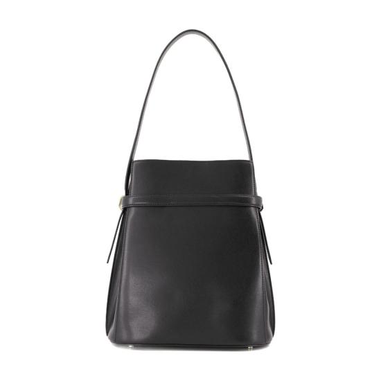 26FW 토템 벨티드 크로커 엠보스드 버킷백 244WAL0048LE0025 001 BLACK - TOTEME