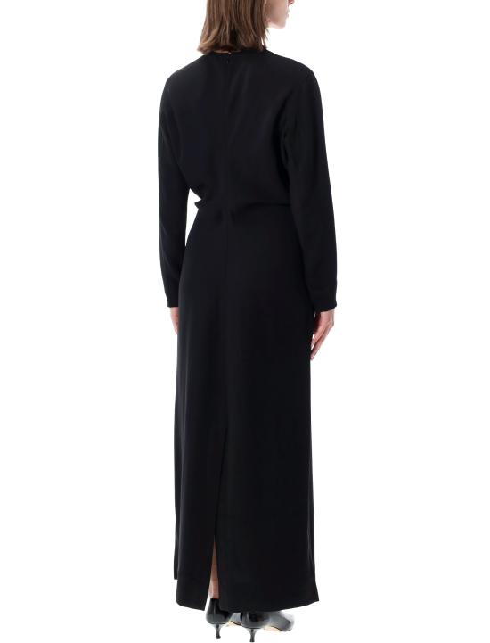 26FW 토템 미디 원피스 252WRD4592FB0414 001 BLACK - TOTEME