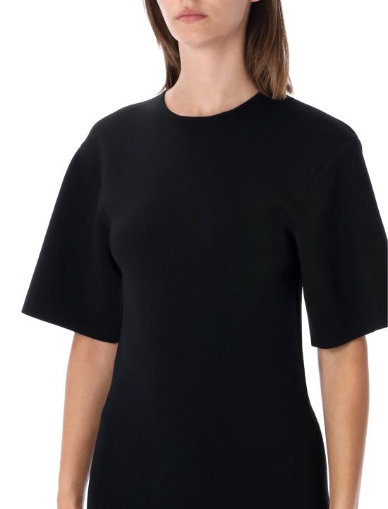 26FW 토템 미디 원피스 253WRD0215YA0187 001 BLACK - TOTEME