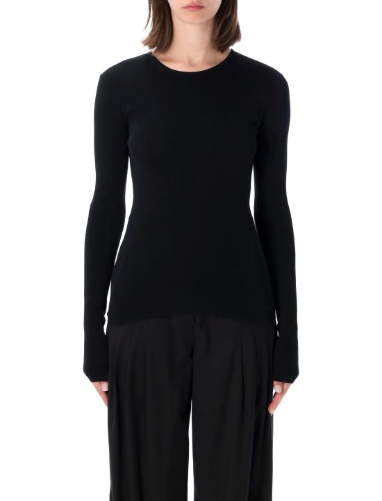 26FW 토템 반팔 티셔츠 261WRT0491YA0172 001 BLACK