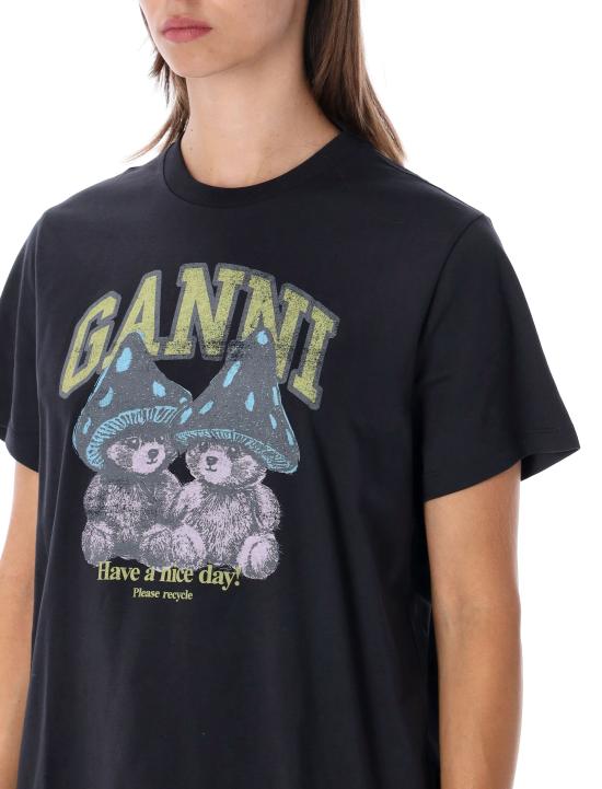 26FW 가니 반팔 티셔츠 A105033211026 252 PHANTOM BLACK - GANNI