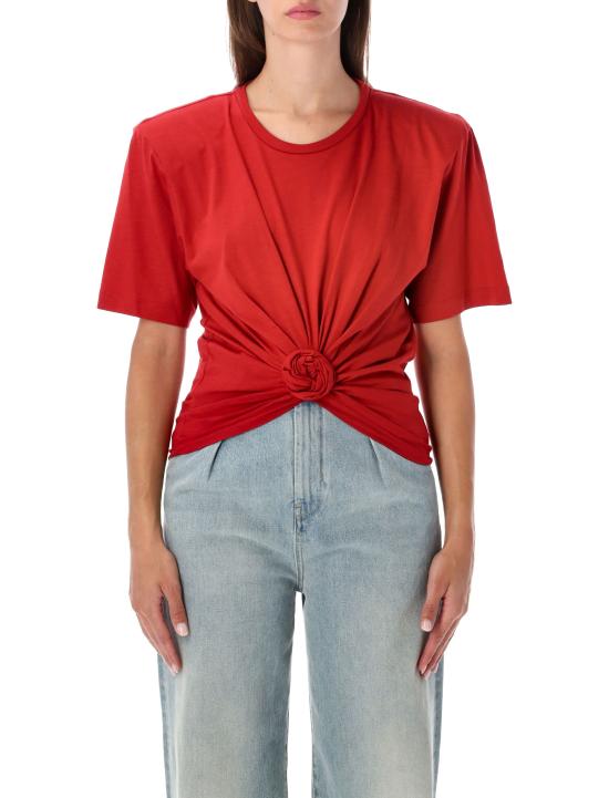 26FW 마그다뷰트림 반팔 티셔츠 313726 RED