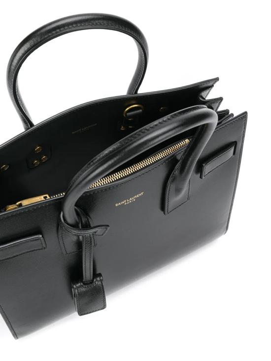 26FW 생로랑 스무스 레더 삭 드 주르 베이비백 42186302G9W 1000 BLACK - SAINT LAURENT