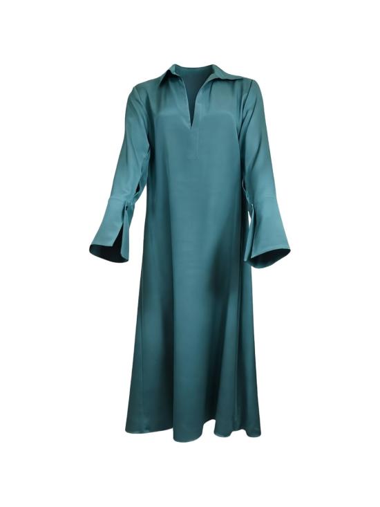 25FW 막스마라 미디 원피스 2521226018600OSSOLA011 Teal - MAX MARA