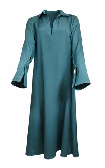 25FW 막스마라 미디 원피스 2521226018600OSSOLA011 Teal