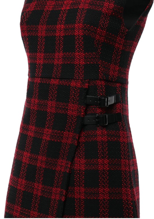 26FW 핑코 미디 원피스 107498AMARANDAA3GNZR4 NERO ROSSO - PINKO