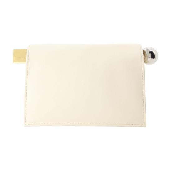 26FW 자크뮈스 론드 까레 클러치 BAW00356AC27L14115 LIGHT IVORY - JACQUEMUS