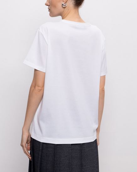 26FW 파비아나 필리피 반팔 티셔츠 JED216F133L79621 BIANCO OTTICO - FABIANA FILIPPI