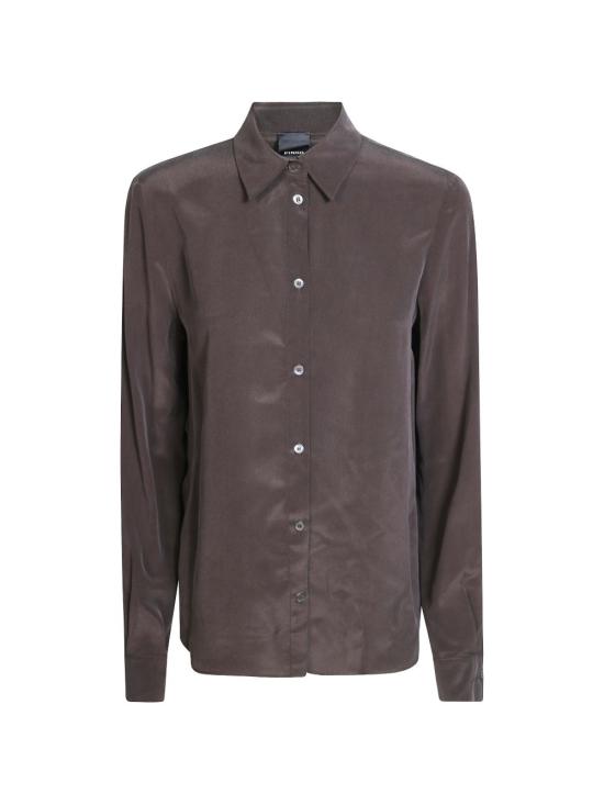 26FW 핑코 셔츠 105593CRACKERSA3L1L72 MARRONE