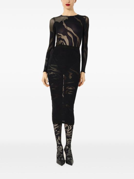 26FW 월포드 반팔 티셔츠 783349180 BLACK - WOLFORD