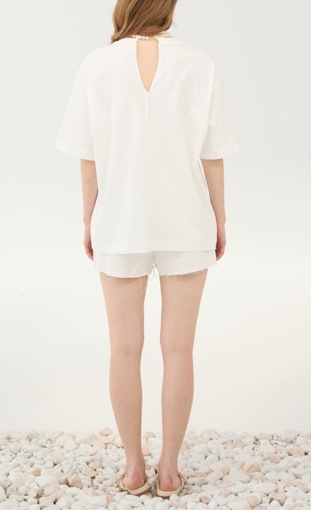 26SS 엘레 반팔 티셔츠 SS260216BIANCO White - ELEH