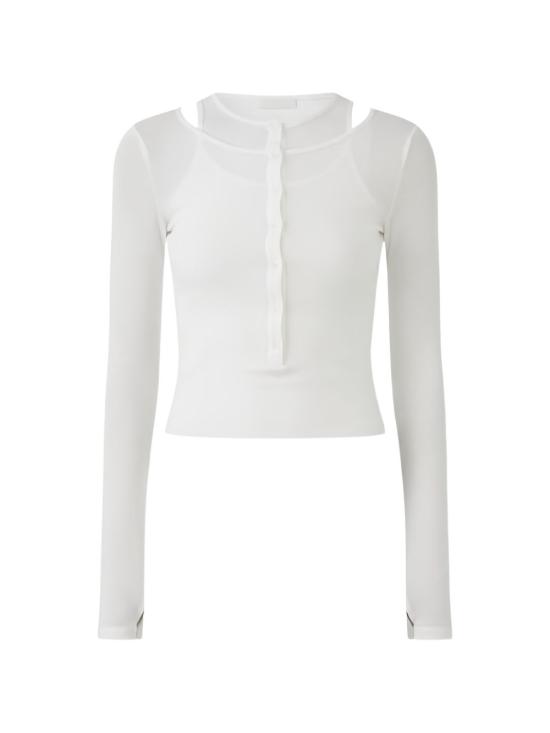 26SS 엘레 긴팔 티셔츠 SS260253BIANCO White - ELEH