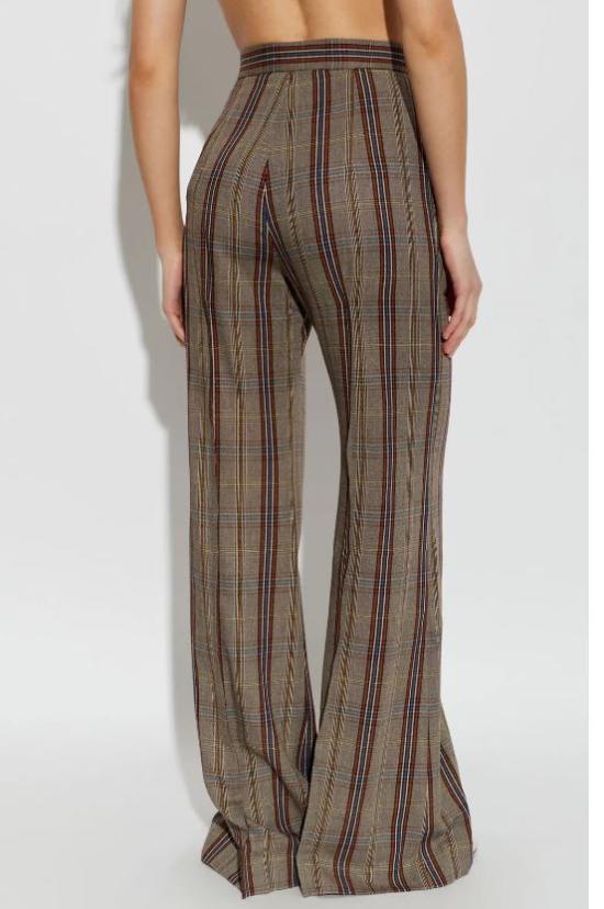 26FW 비비안웨스트우드 스트레이트 팬츠 1F01001AW01JHMULTI Brown - VIVIENNE WESTWOOD