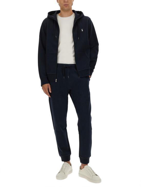 26FW 랄프 로렌 더블 니트 풀 지퍼 후디 710888282002AVIATORNAVY Black - RALPH LAUREN