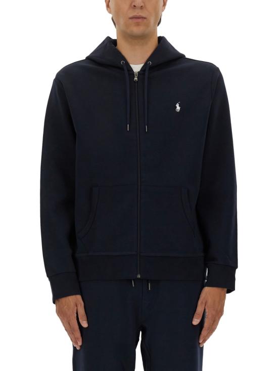 26FW 랄프 로렌 더블 니트 풀 지퍼 후디 710888282002AVIATORNAVY Black