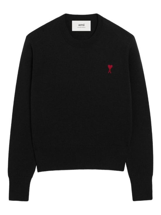 26FW 아미 ADC 자수 크루넥 스웨터 FKS826001009 NOIR ROUGE