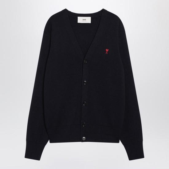 26FW 아미 ADC 울 V넥 가디건 HKC361001414 MARINE ROUGE