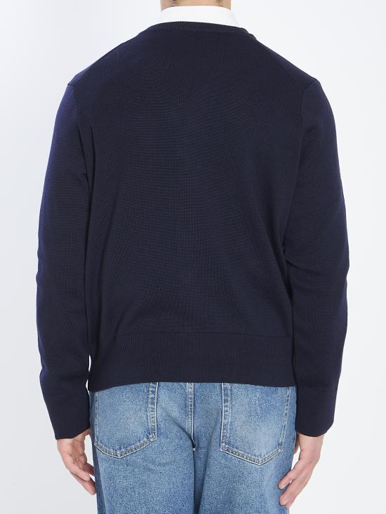 26FW 아미 ADC 울 V넥 가디건 HKC361001414 MARINE ROUGE - AMI